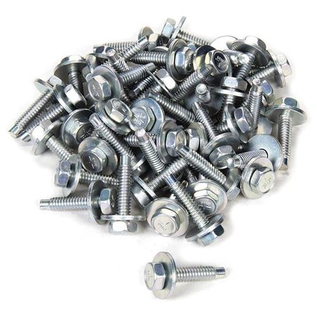ALLSTAR PERFORMANCE Allstar Performance ALL16555-50 0.125 in. Body Bolt Clips; Silver - Pack of 50 ALL16555-50